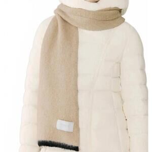 NEW SOIA&KYO women's tamia mohair scarf in teak